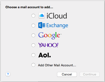 setting up mac mail