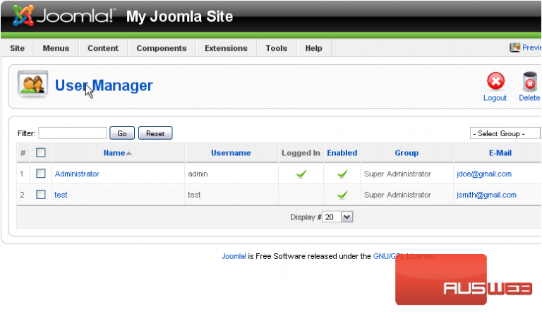 reset joomla admin pass